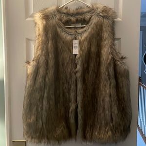New! Faux Fur Vest